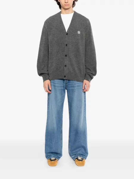 Cardigan Loewe cu broderie gri