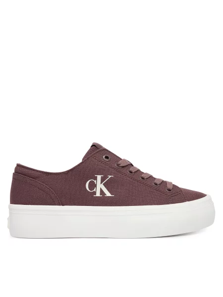 Αθλητικά Calvin Klein Jeans Vulc Flatform Low Canvas Mg γκρι