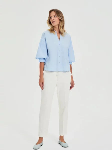Pantaloni Marisse alb