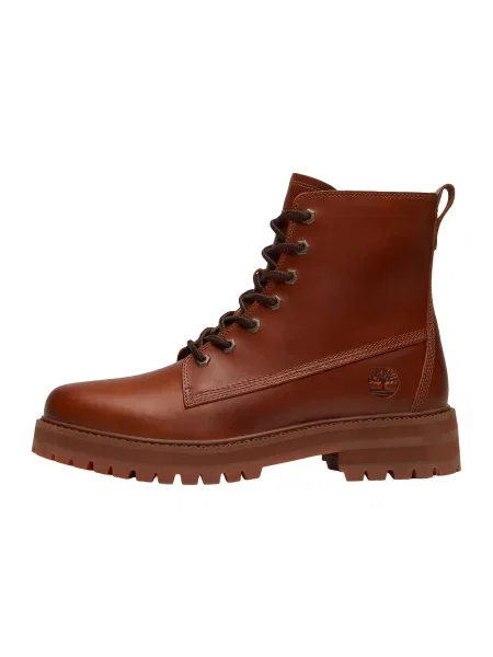 TIMBERLAND Bocanci cu șireturi coniac maro