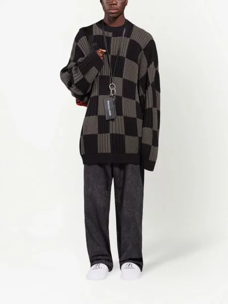 Tiesūs džinsai Balenciaga juoda