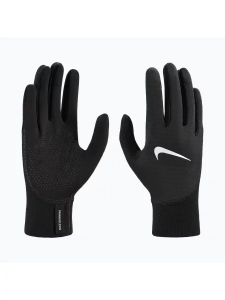 Mănuși de alergare pentru femei Nike Therma-Fit Pacer Sphere Midweight RG black/black/silver negru