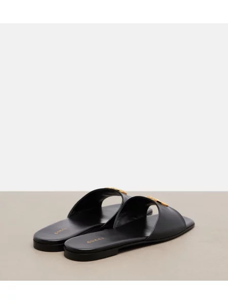 Sandale Gucci din piele negru