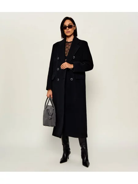 Pinko De lână palton Covent negru