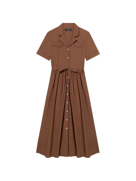 Rochie midi Brooks Brothers maro