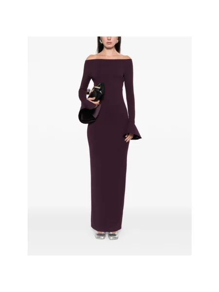 Sukienka maxi Solace London fioletowa
