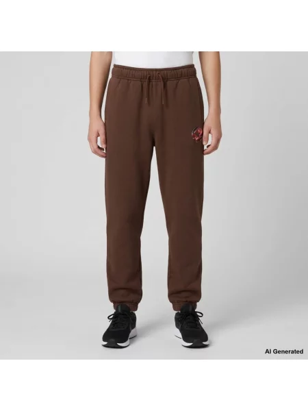 Jogger nohavice Converse hnedá