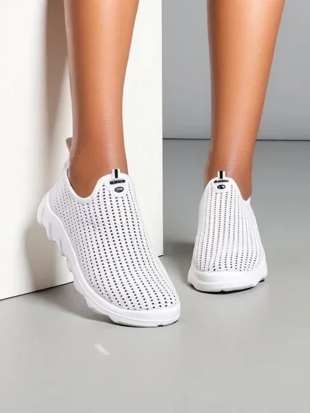Teniși Resti slip-on alb