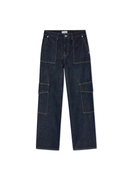 Jeansy Ganni niebieskie