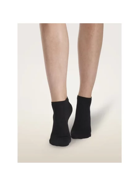 Lniane skarpety Wolford czarne