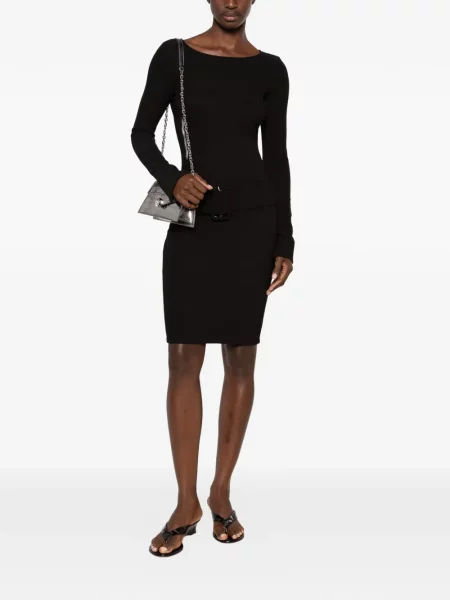 Lung rochie midi Patrizia Pepe negru