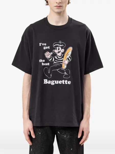 Tricou Domrebel cu imagine negru