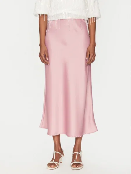 YAS Fustă trapez Pella roz