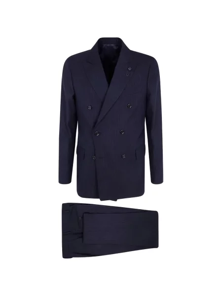 Costum Lardini cu două rânduri de nasturi albastru