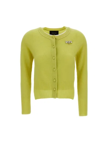 Kardigan Simone Rocha z kaszmiru zielony