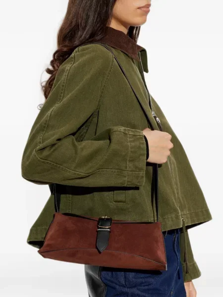 Crossbody torbica Paul Smith sa kopčom smeđa