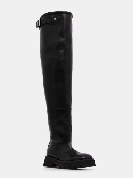 Fiorucci ghete de piele femei cu platformă negru