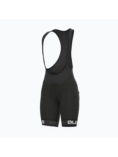 Cyklistické kraťasy Alé Pantalone C/B Traguardo bibshort černo-bílé bílé