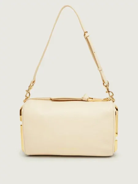 Marc Jacobs De piele geantă pe umăr The Scene Small Shoulder Bag bej