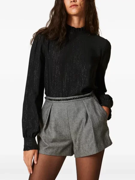 Bluză Twinset de mătase negru