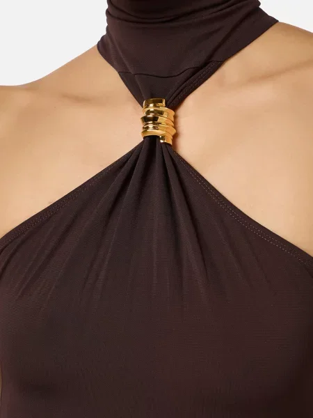 Боди Elisabetta Franchi коричневое