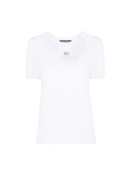 Koszulka Dolce And Gabbana z logo biała