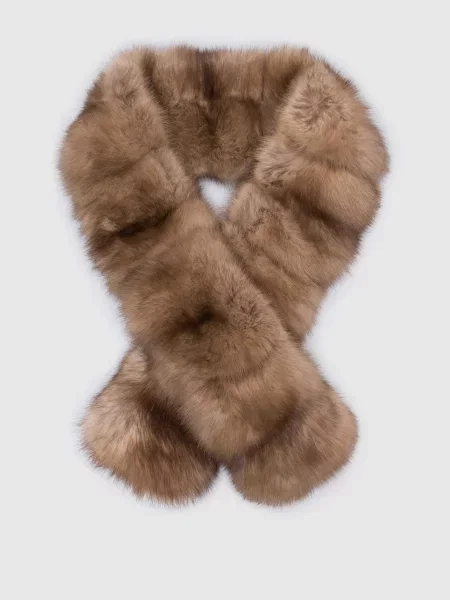 Шарф з хутра Florence Mode коричневий