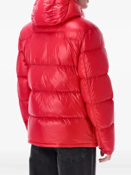 Geacă cu puf Polo Ralph Lauren cu glugă roșu