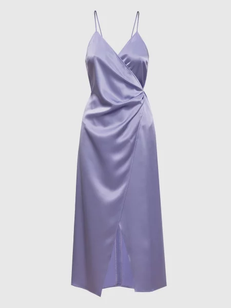 Сукня міді Apron на запах Ssheena фіолетова