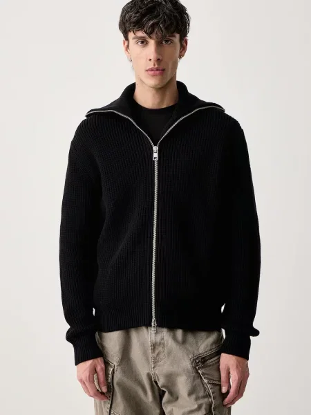 Marc O'Polo sweter rozpinany czarny