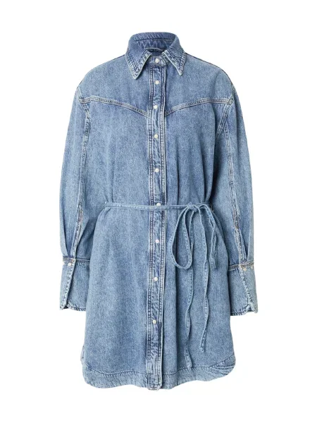 BOSS Košulja haljina svijetloplava plava