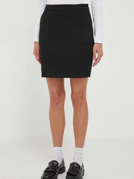 Fusta mini Emporio Armani negru