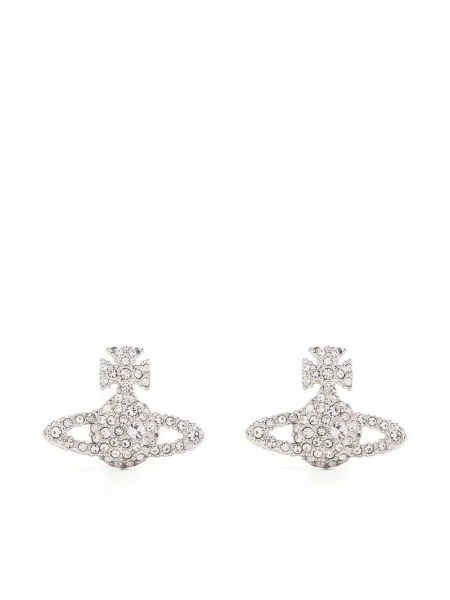 Cercei Vivienne Westwood de cristal argintiu