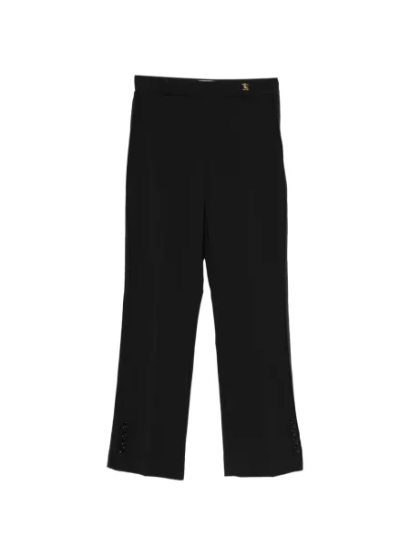 Cropp pantaloni Elisabetta Franchi cu autograf negru
