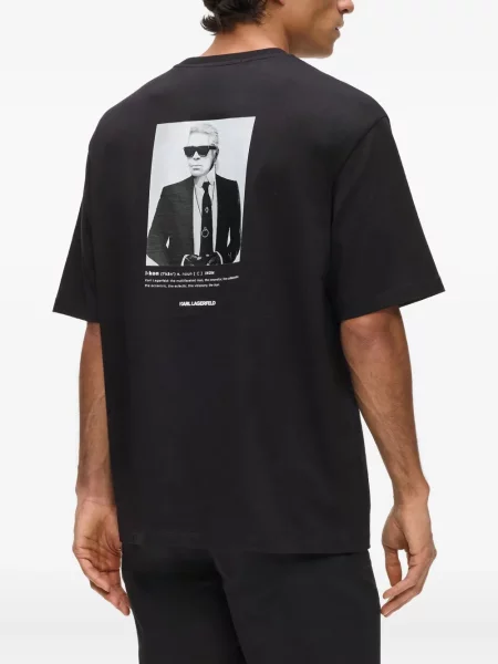 Tricou Karl Lagerfeld cu imagine negru