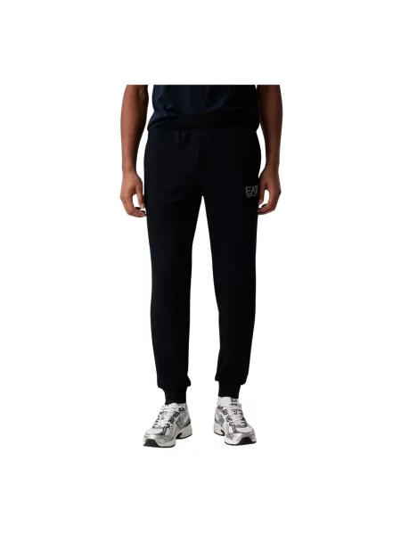 Spodnie dresowe Emporio Armani Ea7 niebieskie