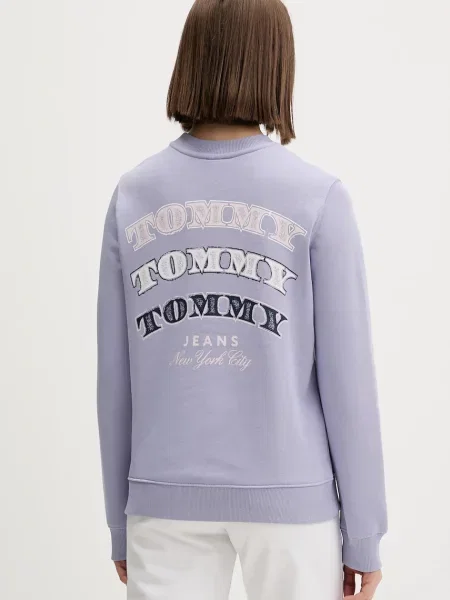 Tommy Jeans dukserica ljubičasta