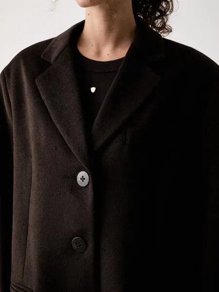 Шерстяное короткое пальто Armani Exchange