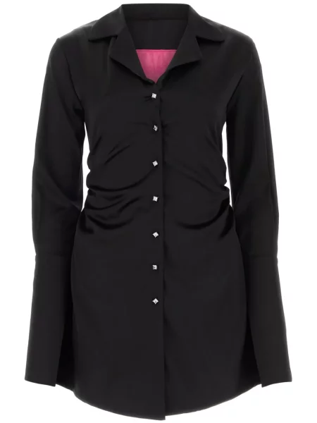 Rochie mini Verguenza drapată de costum negru