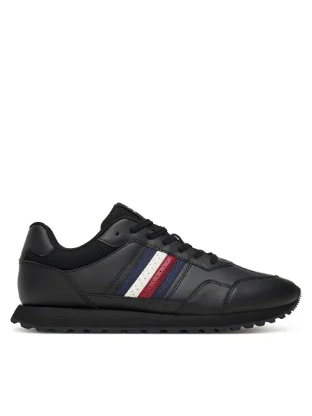 Маратонки Tommy Hilfiger NEW RUNNER EVA LTH STRIPES мъжки черно