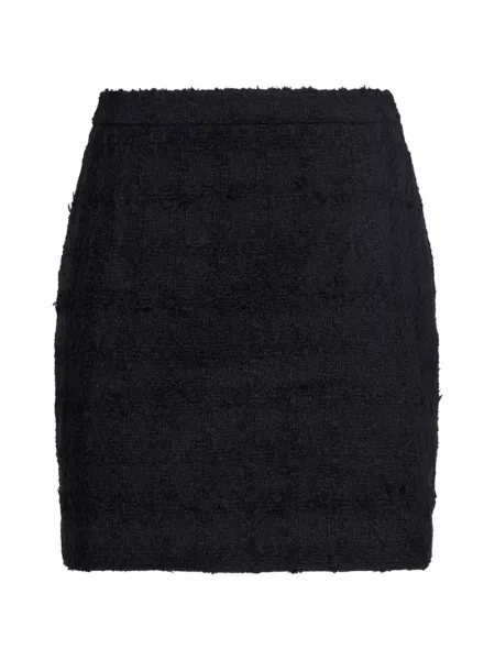 Fusta mini Alessandra Rich tricotate negru