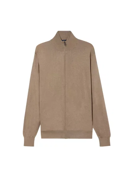 Kardigan Brooks Brothers z kaszmiru beżowy