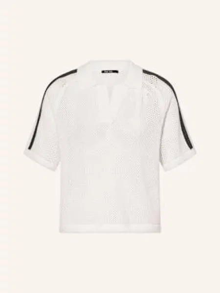 Marc Aurel Koszulka Polo Z Dzianiny Z Lampasami weiss białe