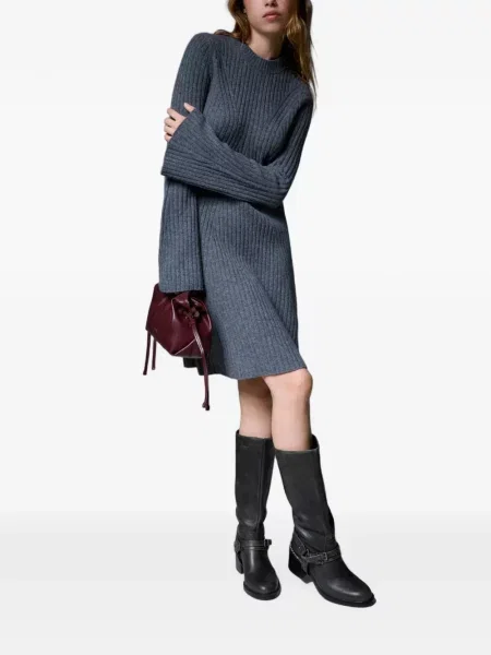Scurt rochie Liu Jo tricotate gri