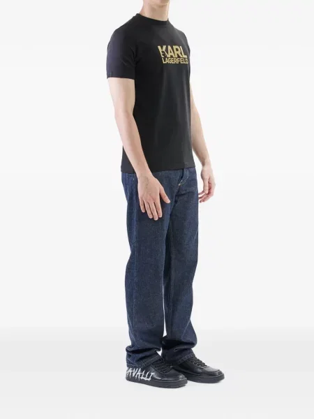 Tricou Karl Lagerfeld cu imagine negru