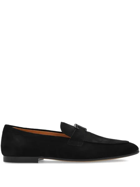 Pantofi loafer Tod's din piele de căprioară negru