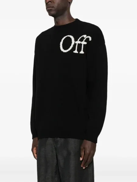 Pulover Off-white alb