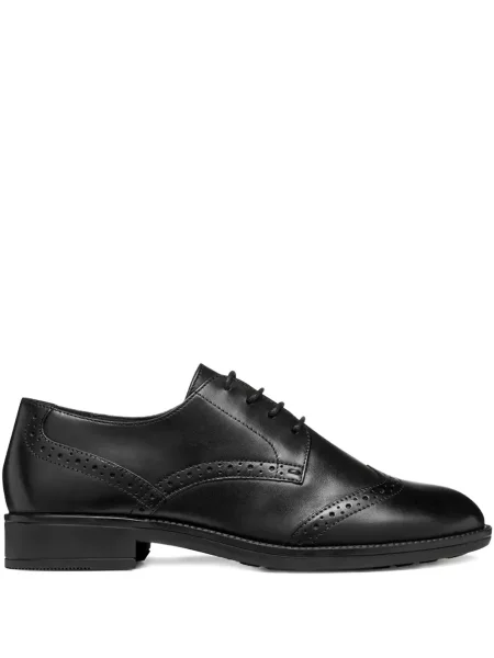 Pantofi Geox cu șireturi din dantelă negru