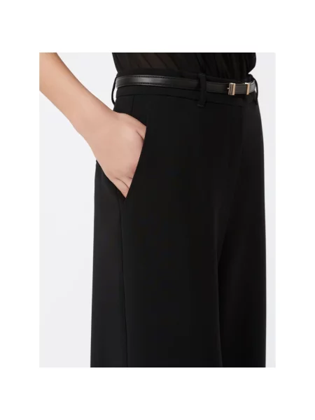 Spodnie Max Mara Studio czarne