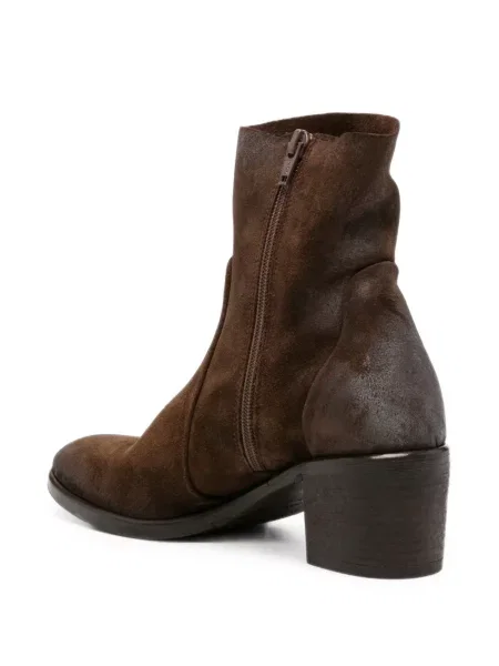 Μποτάκια Strategia Shoes σουέντ καφέ